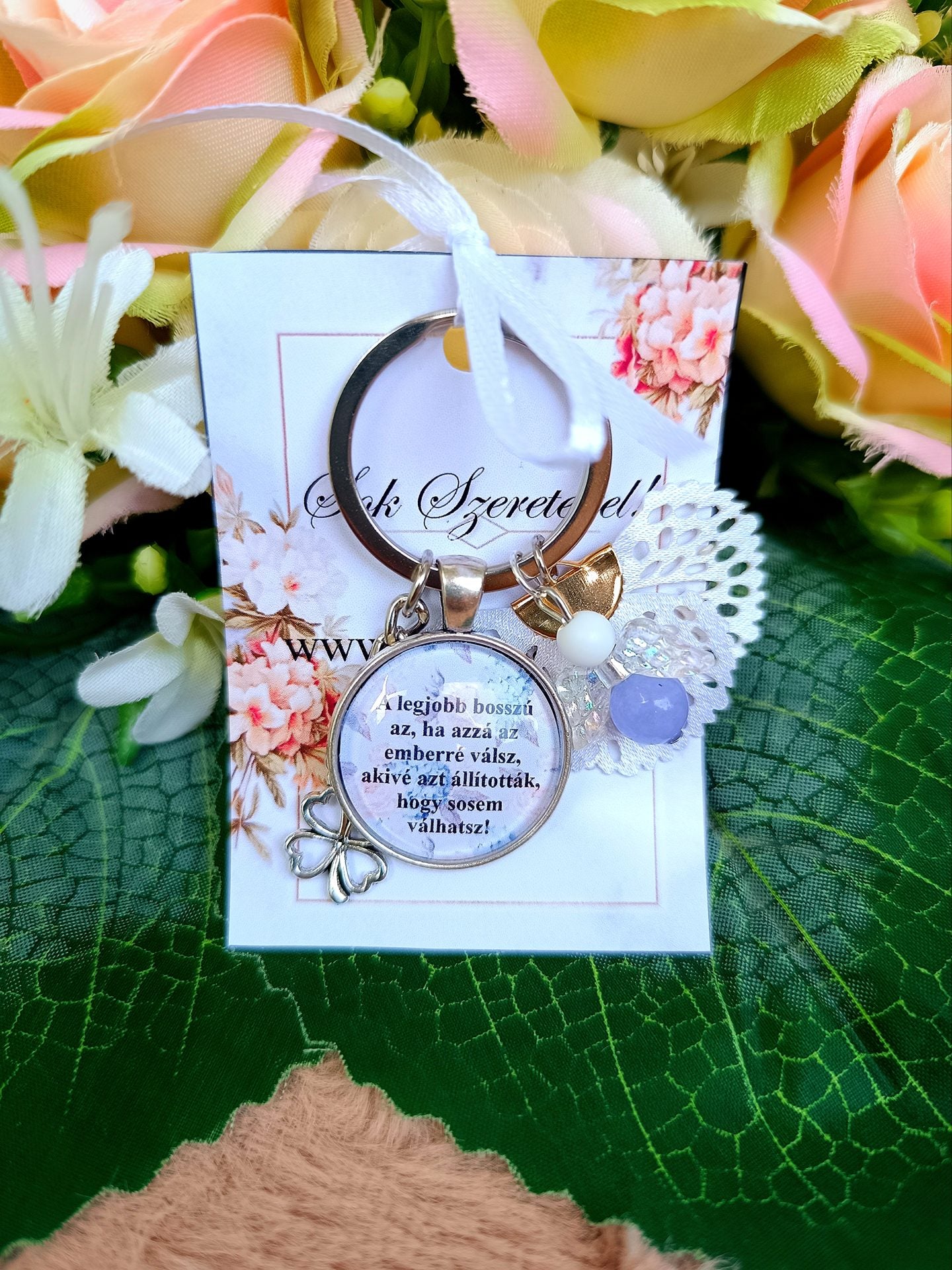 Motivációs kulcstartó angelit